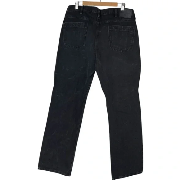 Harley Davidson Mens Black Denim Boot-Cut Jeans Size 40 x 34 Moto